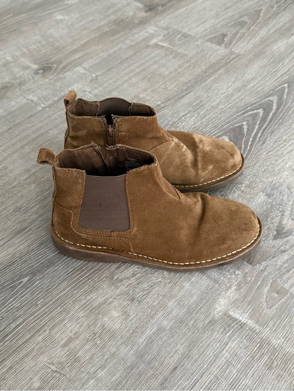 Kids / Boys Brown Suede Chelsea Boots